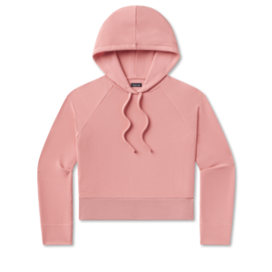 Reagan Relaxed Waffle Hoodie - Azalea