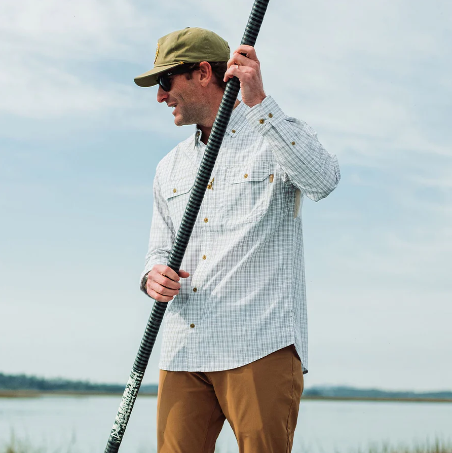 TSG Airetex™ Brooks Long Sleeve Shirt - Field Plaid Wheat - Image 2