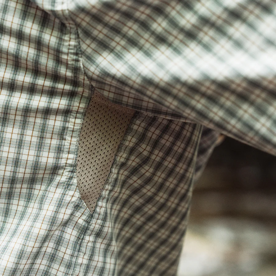 TSG Airetex™ Brooks Long Sleeve Shirt - Field Plaid Wheat - Image 3