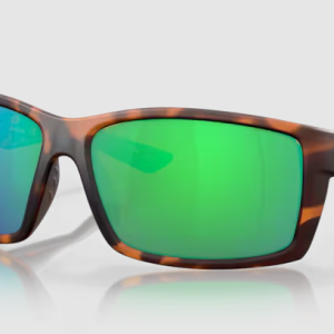 Reefton Matte Retro Tortoise Green Mirror 580P