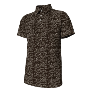 Pointer Pattern Performance Polo - Gunstock