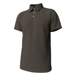 Hinton Stripe Performance Polo - Gunstock & Moon Mist