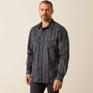 Horne Retro Snap Shirt - Navy