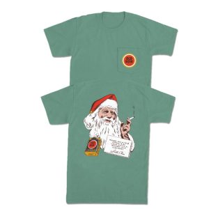 Smoking Santa Pocket Tee