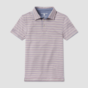 Youth Boys Sawgrass Stripe Polo - Limestone