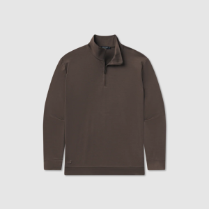 Peachtree Performance Quarterzip - Stone Brown
