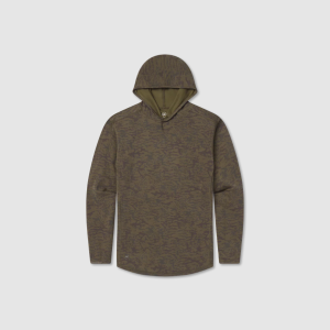 Birkdale MarshLUX Performance Hoodie- Burnt Taupe & Stone Brown