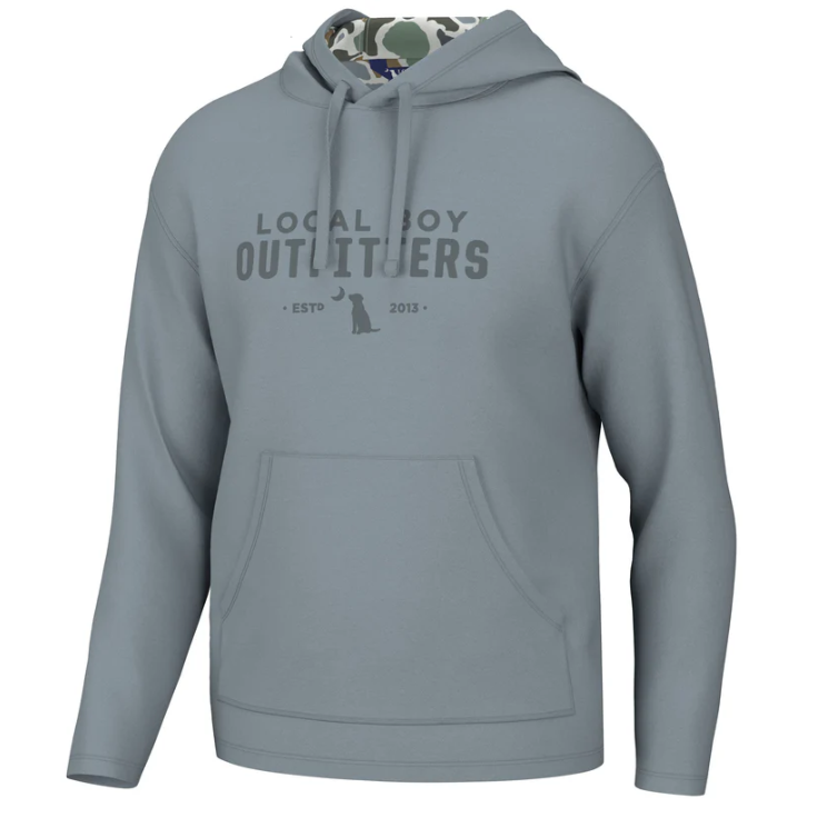 Poly-Fleece Hoodie - Light Slate