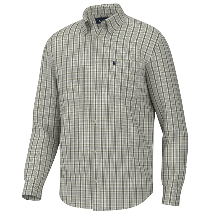 Stamps Dress Shirt - Light Beige/Olive/Green
