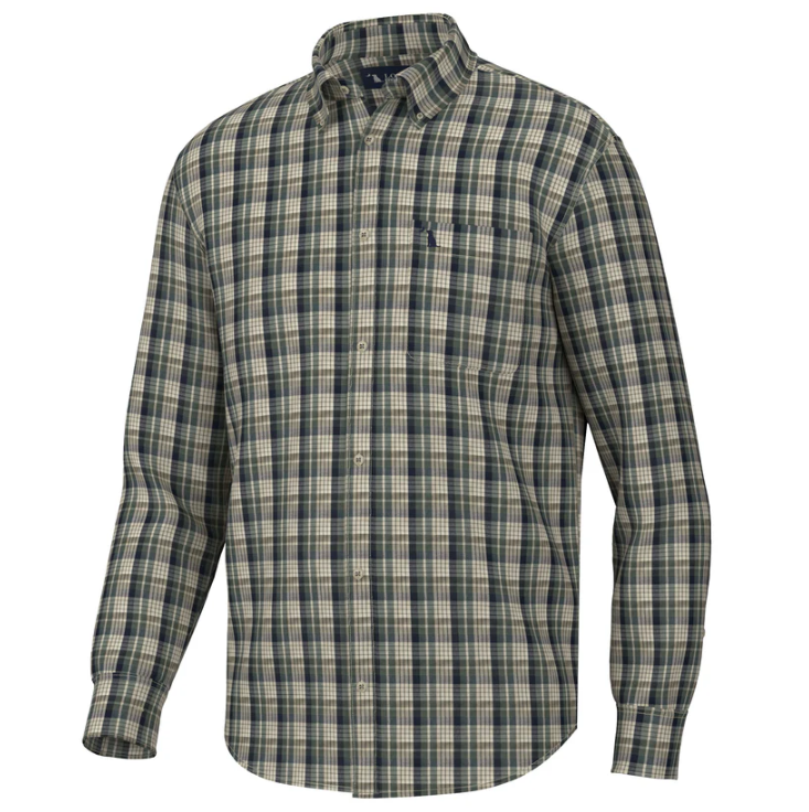 Grange Dress Shirt - Olive/Green/Navy