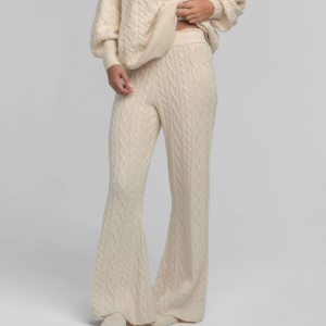 Comfy Cozy Sweater Pants - Parchment