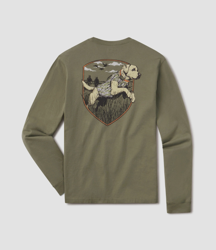 Bayou Retriever Tee - Spanish Moss