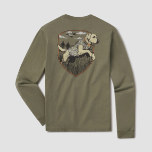 Youth Bayou Retriever Tee - Spanish Moss