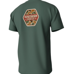 Camo Logo Short Sleeve Pocket Tee - Duck Green