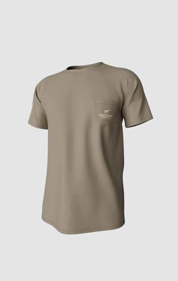 Youth Camo Logo Short Sleeve Pocket Tee - Sandstone - Image 2