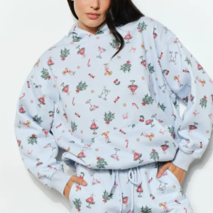 Renne Festive Holiday Lounge Sweater - Blue