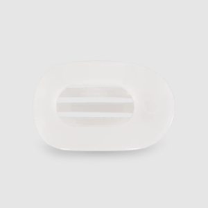 Teleties Flat Round Hair Clip - Coconut White