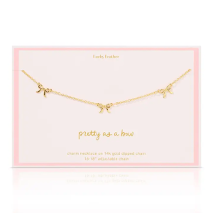 Beautiful Bows - 3 Bow Necklace - Gold
