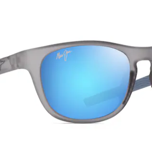 Melemele Matte Transparent Grey w/ Blue Hawaii Lenses