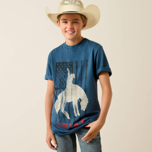 Ariat Flag Bronco T-Shirt - Key Largo