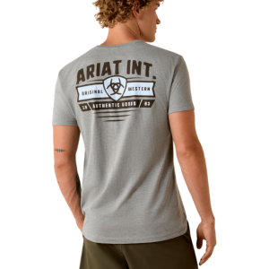 Ariat Banner Badge T-Shirt - Ice Berg