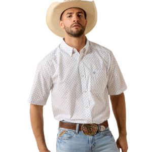 Tenzin Classic Fit Shirt - White Medallion