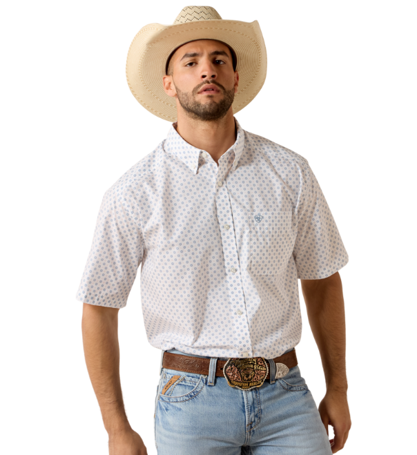 Tenzin Classic Fit Shirt - White Medallion
