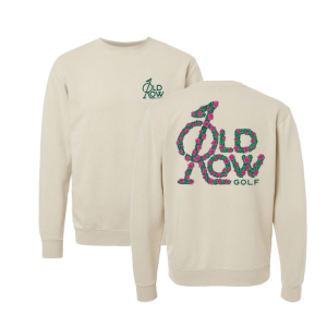 Old Row Golf Flower Pigment Dyed Crewneck - Ivory