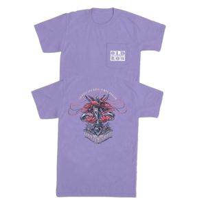 Mardi Gras Good Times Roll Pocket Tee - Grape