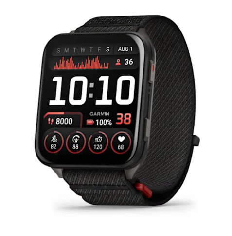 Venu® X1 Black with Slate Titanium Caseback and Black ComfortFit Nylon Band