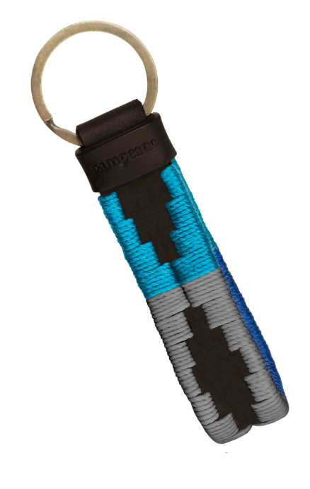 Charro Loop Keyring - Brown Leather - Blues