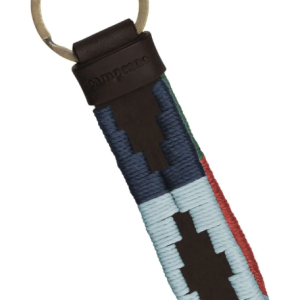 Charro Loop Keyring - Brown Leather - Multi