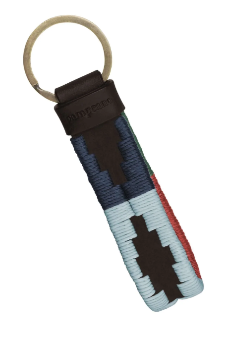 Charro Loop Keyring - Brown Leather - Multi