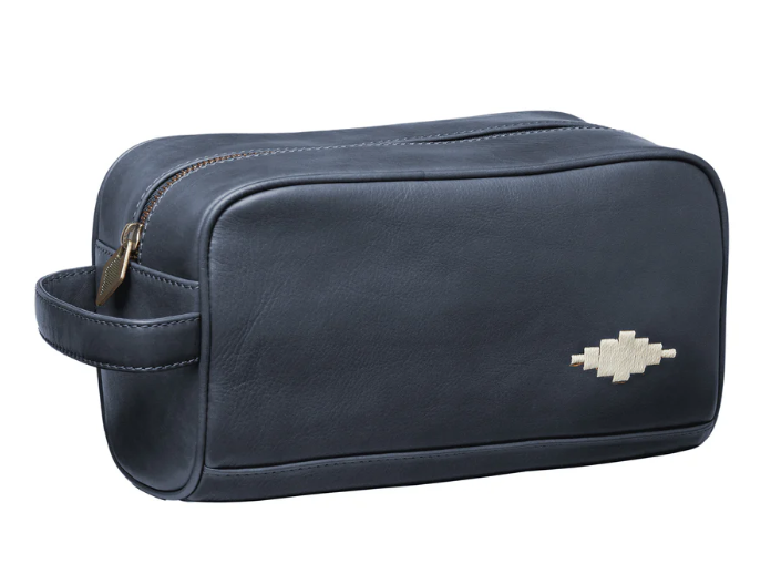 Hombre Washbag - Navy Leather