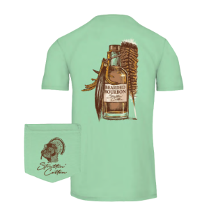 Bearded Bourbon Tee - Bermuda Green