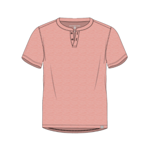 Boys Max Comfort Henley - Coral Sky