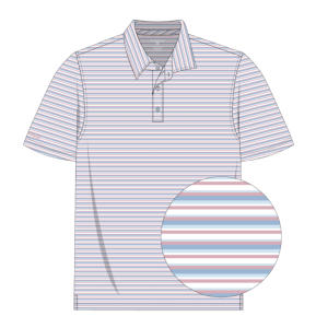 Tybee Stripe Polo - Maverick
