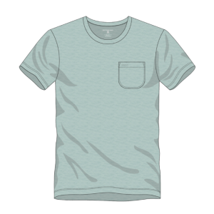 Max Comfort Pocket Tee SS - Harbor Gray