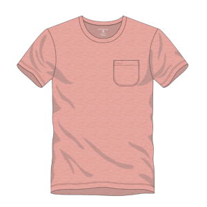 Max Comfort Pocket Tee SS - Coral Sky
