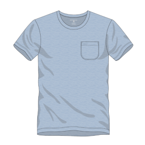 Max Comfort Pocket Tee SS - Blue Pearl