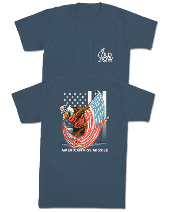 American Piss Missle Pocket Tee - Navy
