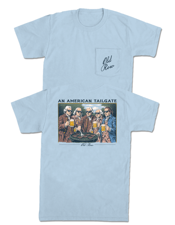 An American Tailgate Pocket Tee - Chambray