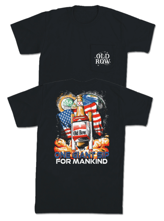 One Giant Sip Pocket Tee - Black