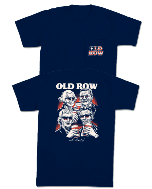 Party at the Rushmore 2.0 Pocket Tee - Navy