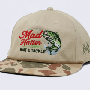 Bait & Tackle Trucker Hat - Grandpa Harvest Camo & Khaki