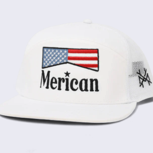 Merican Trucker Hat - 7 Panel White