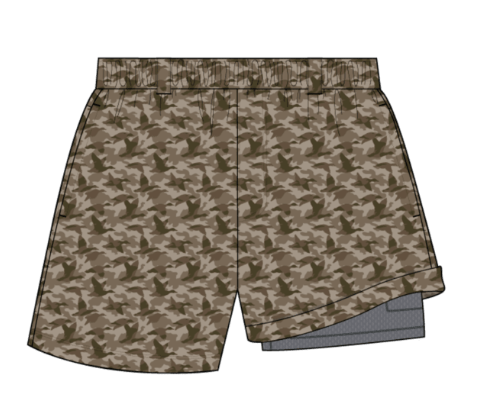 Boys Hybrid Shorts - Mallard Mirage