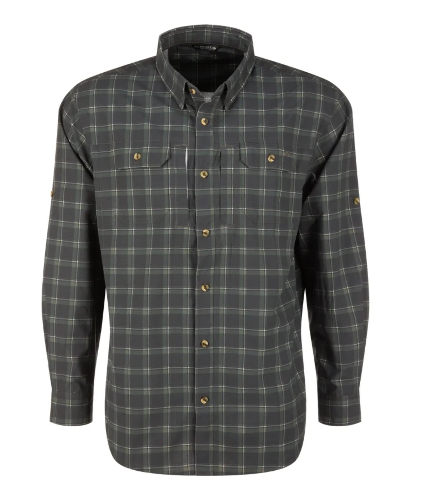 Wingshooter Hunter Creek Shirt - Wetlands Green Slate Plaid