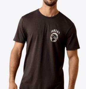MNS Ariat Bison Brother T-Shirt - Vinage Black