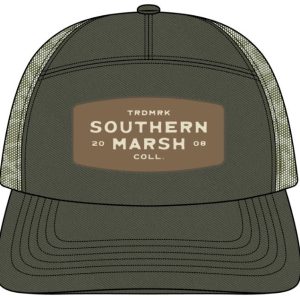 Uvalde County 7 Panel Trucker - Retro Camo